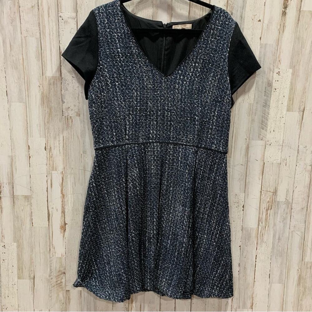 Banana Republic Tweed Knit Dress Wool Blend Sleeves